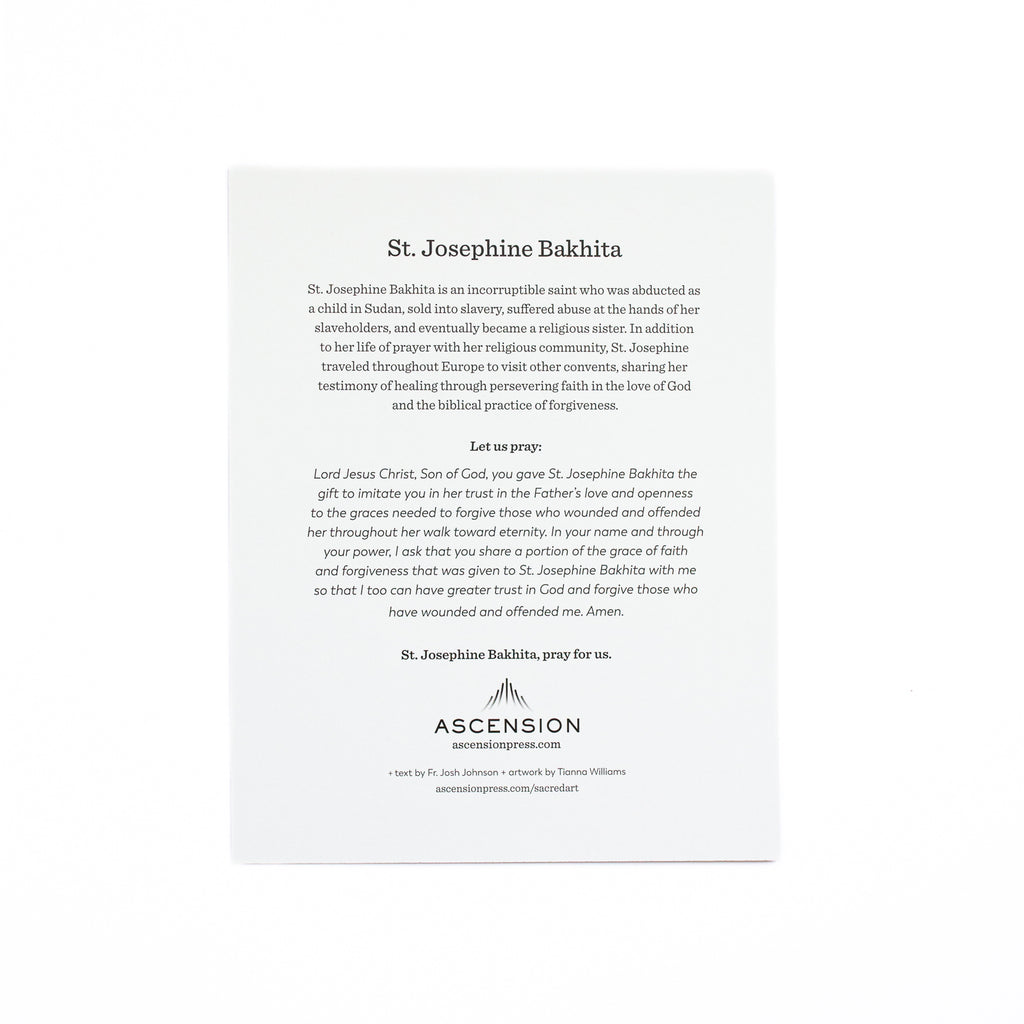 St. Josephine Bakhita Prayer Cards (Pack of 10)
