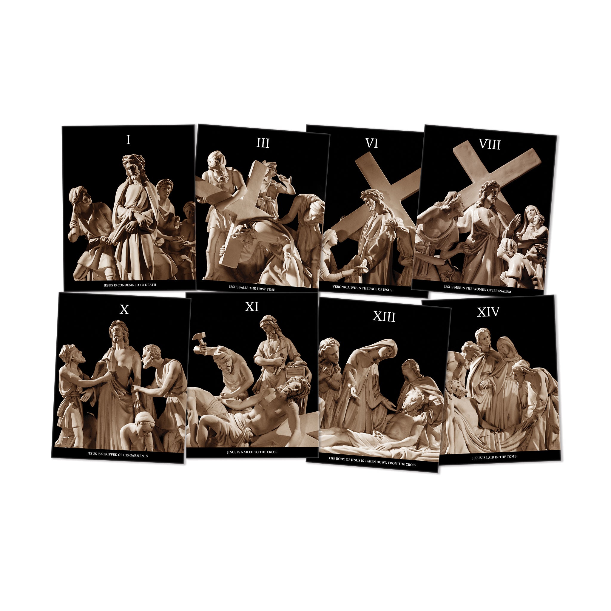 El Via Crucis, Juego de Láminas