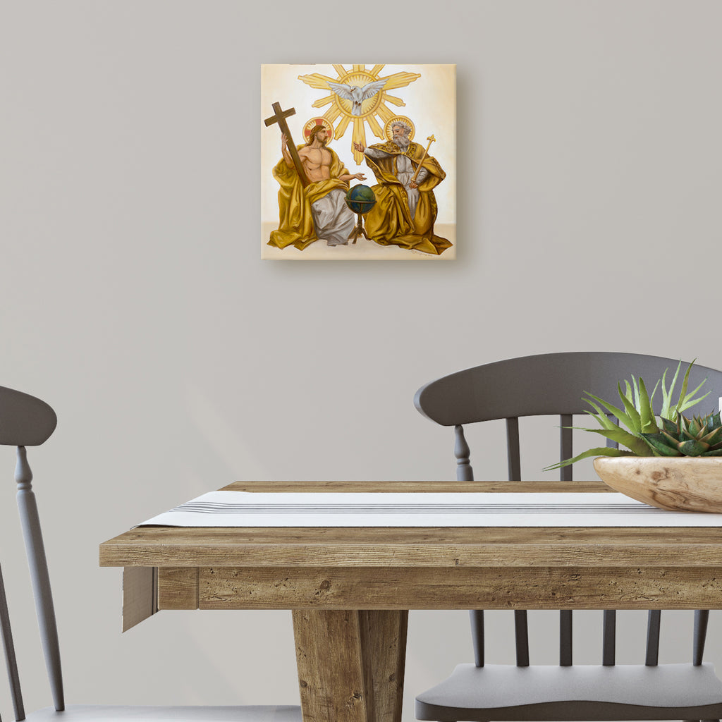 Impresión en lienzo - La Santísima Trinidad (30x30 cm)