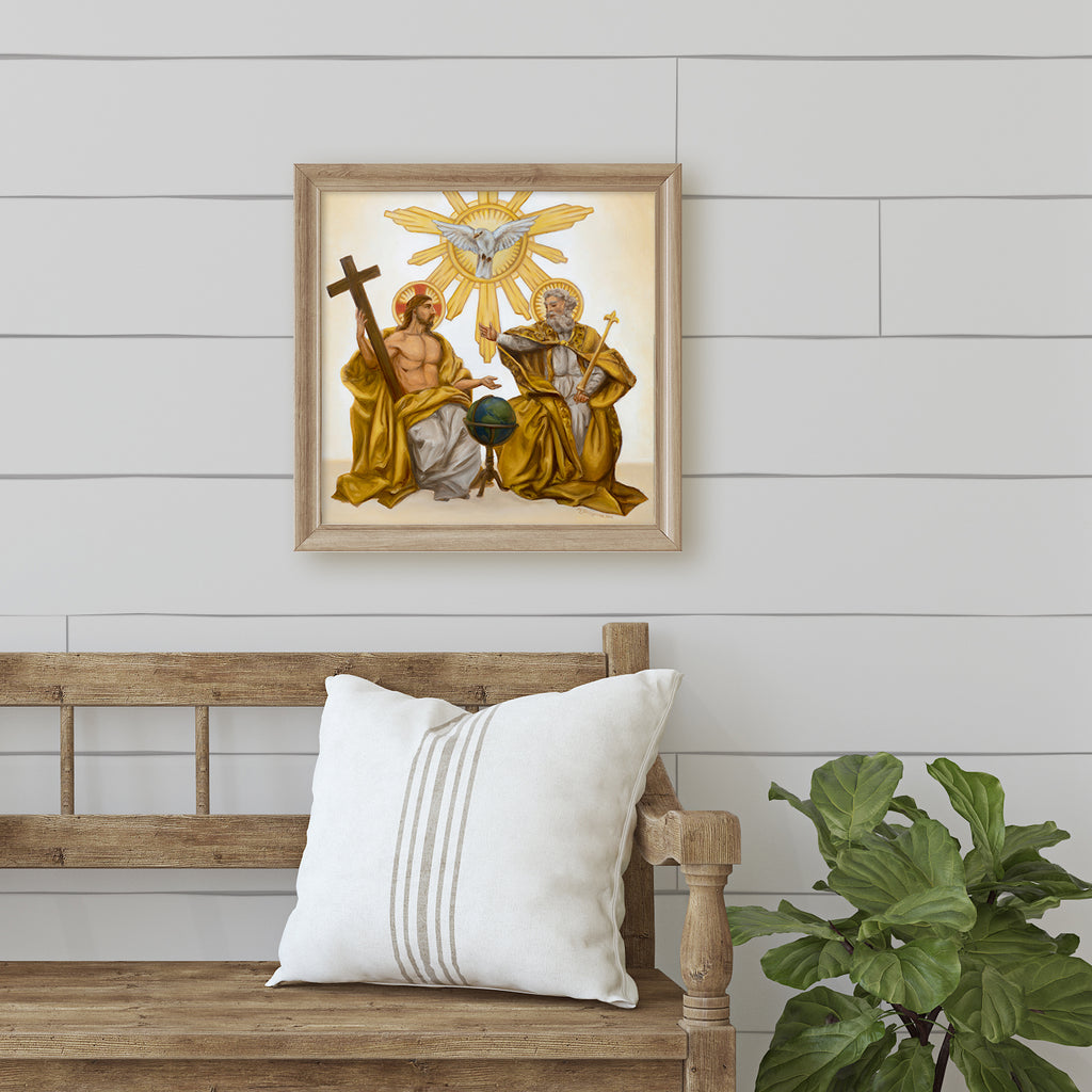 Grabado de Bellas Artes - La Santísima Trinidad (30x30 cm)