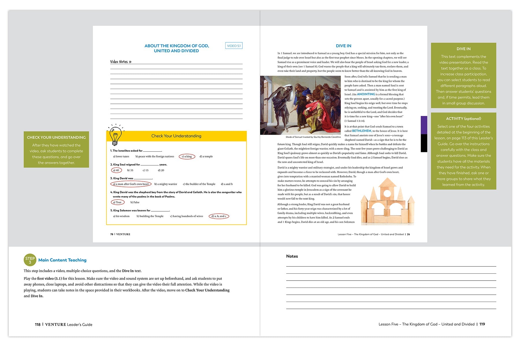 Venture: The Bible Timeline for High School, Leader's Guide with Digital Access