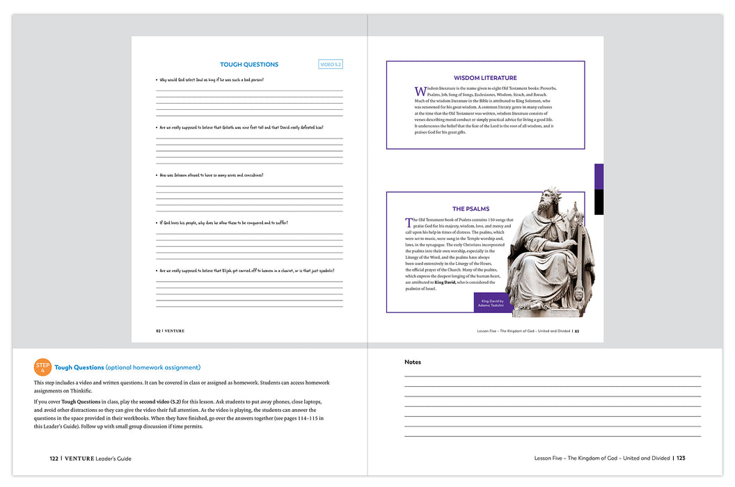Venture: The Bible Timeline for High School, Leader's Guide with Digital Access