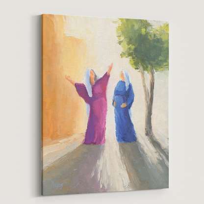 Rejoice! Fine Art Canvas Prints: The Visitation