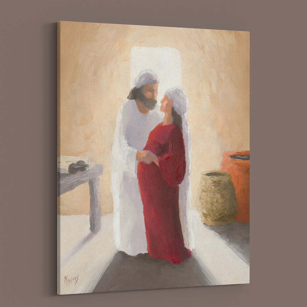 ¡Alégrate! Impresiones en Lienzo de Bellas Artes: Zacarías y Elizabeth