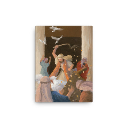 The Ascension Lenten Companion Fine Art Canvas Prints: He Cleansed the Temple