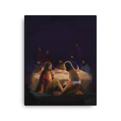 The Ascension Lenten Companion Fine Art Canvas Prints: He Washed Their Feet