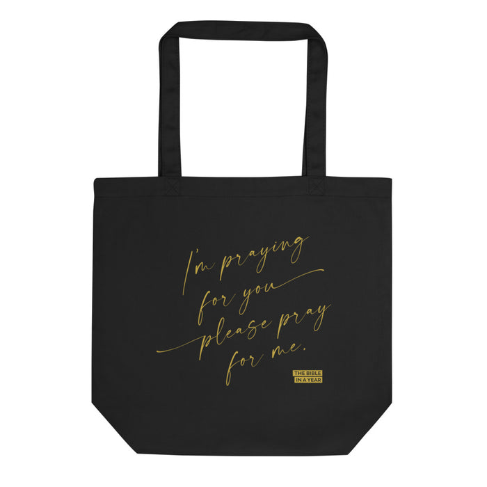 "Pray for Me" Bible in a Year Tote Bag