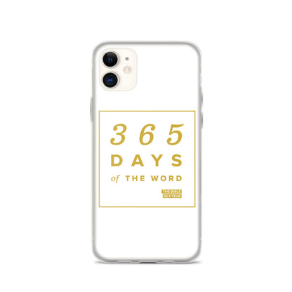 365 Days of the Word Bible in a Year iPhone Case - White