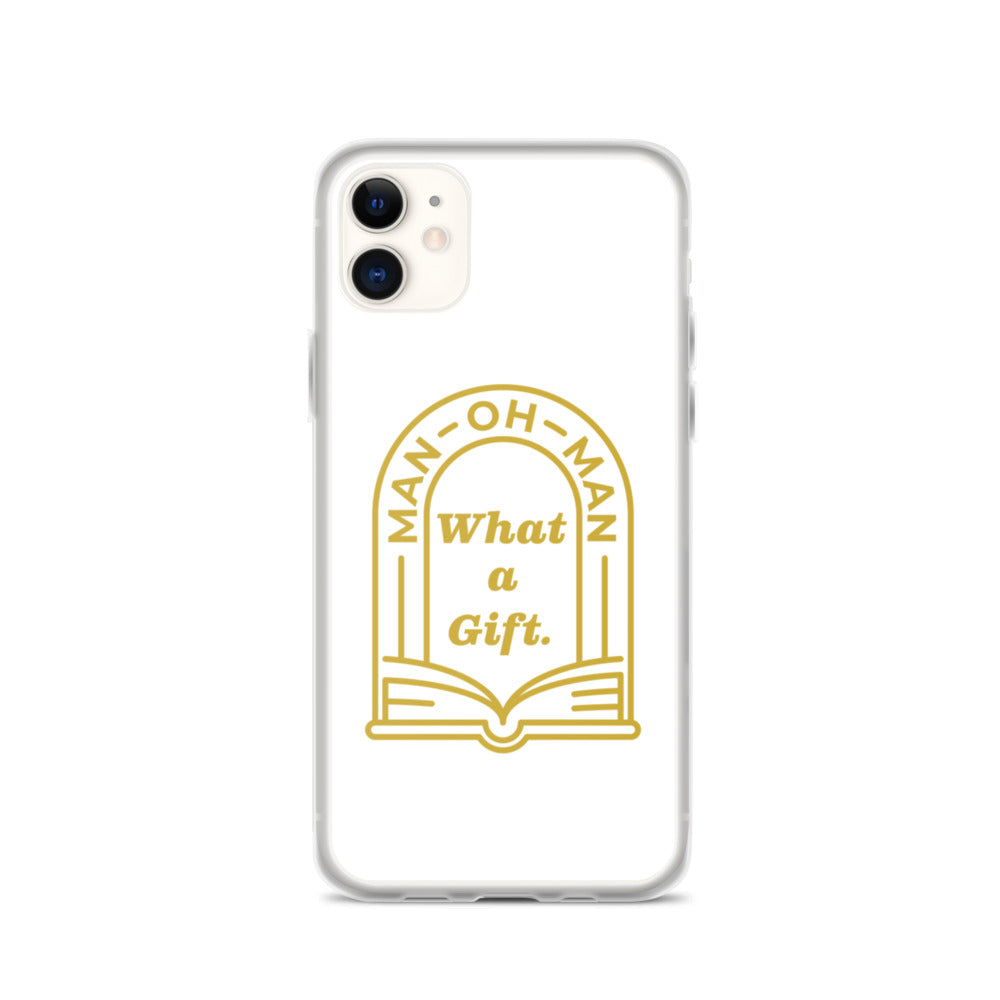 Man-oh-Man Bible in a Year iPhone Case â_x0080__x0093_ White