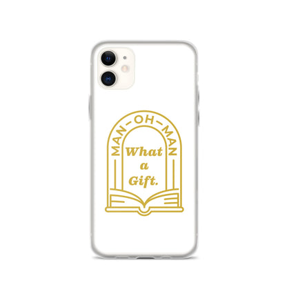 Man-oh-Man Bible in a Year iPhone Case - White