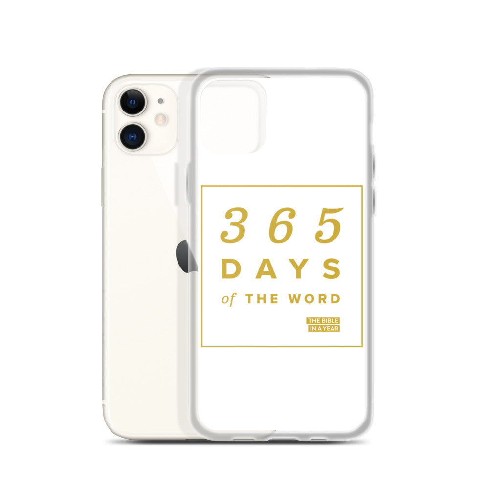 365 Days of the Word Bible in a Year iPhone Case â White