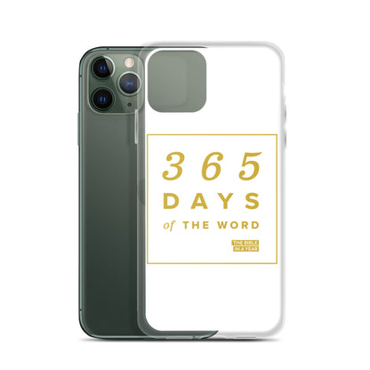 365 Days of the Word Bible in a Year iPhone Case - White