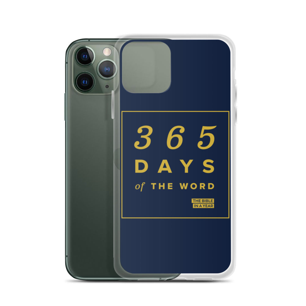 365 Days of the Word Bible in a Year iPhone Case â Navy