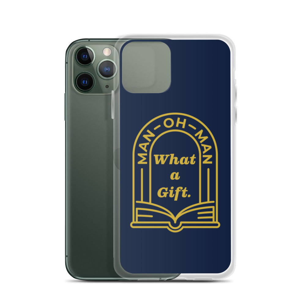 Man-oh-Man Bible in a Year iPhone Case â Navy