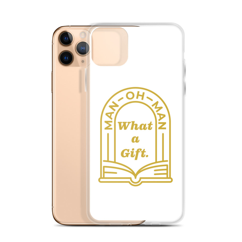 Man-oh-Man Bible in a Year iPhone Case â_x0080__x0093_ White