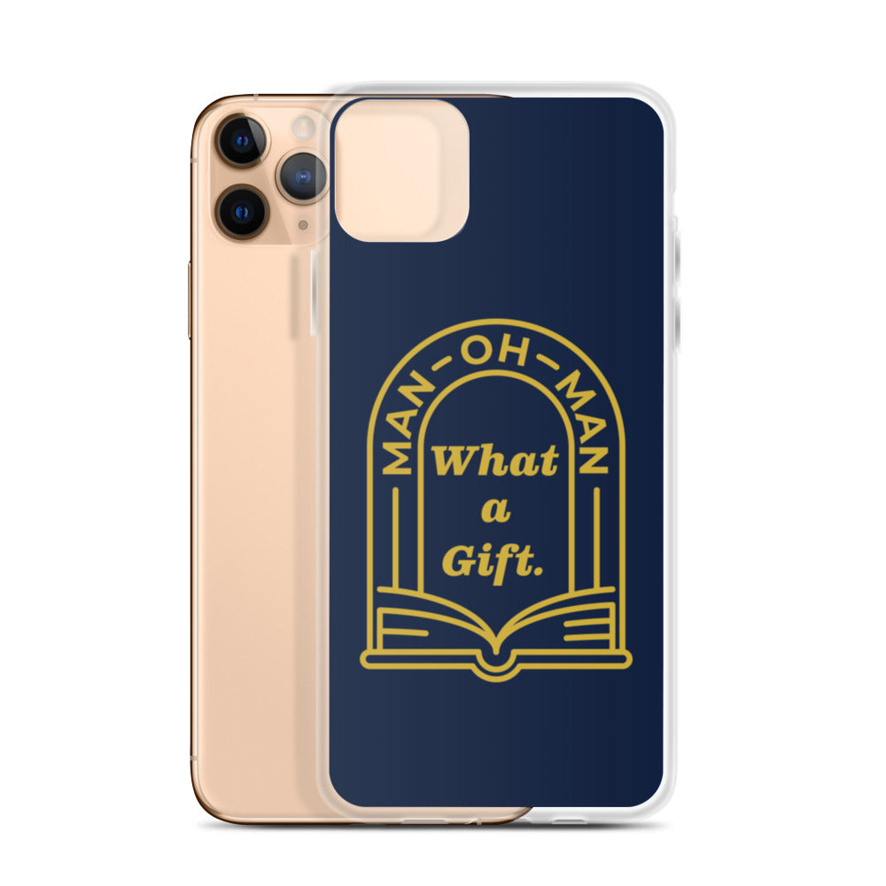 Man-oh-Man Bible in a Year iPhone Case â Navy