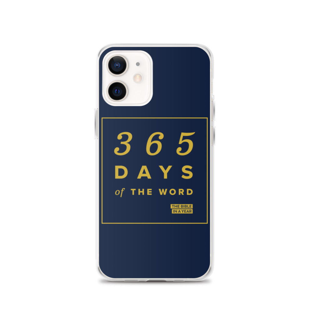 365 Days of the Word Bible in a Year iPhone Case â Navy