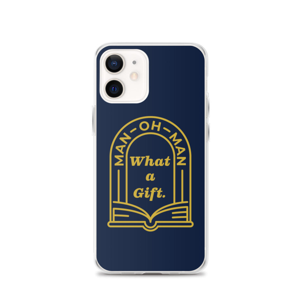 Man-oh-Man Bible in a Year iPhone Case â Navy