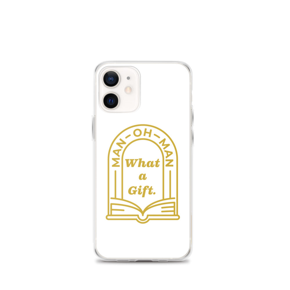 Man-oh-Man Bible in a Year iPhone Case â_x0080__x0093_ White