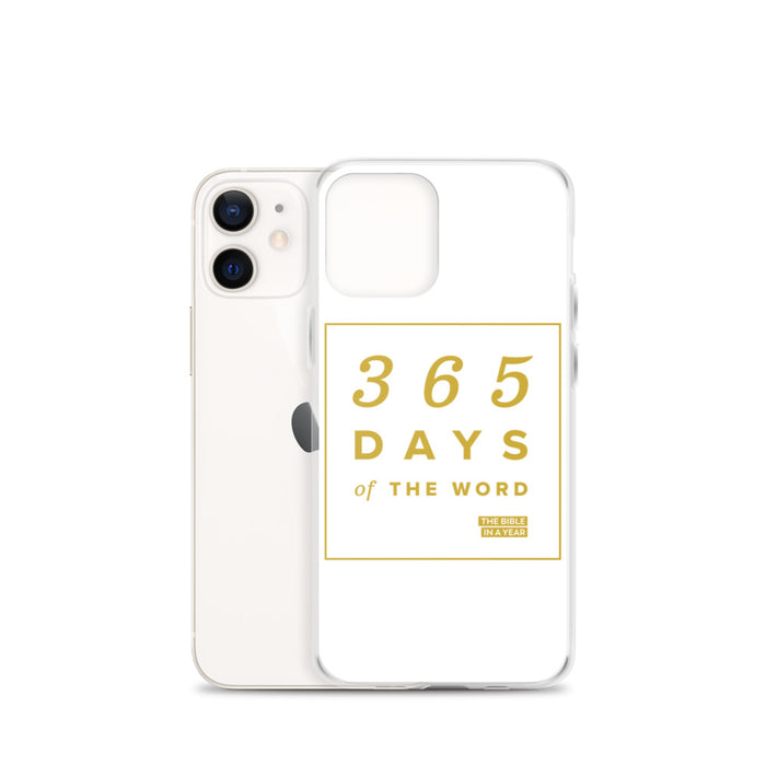 365 Days of the Word Bible in a Year iPhone Case – White