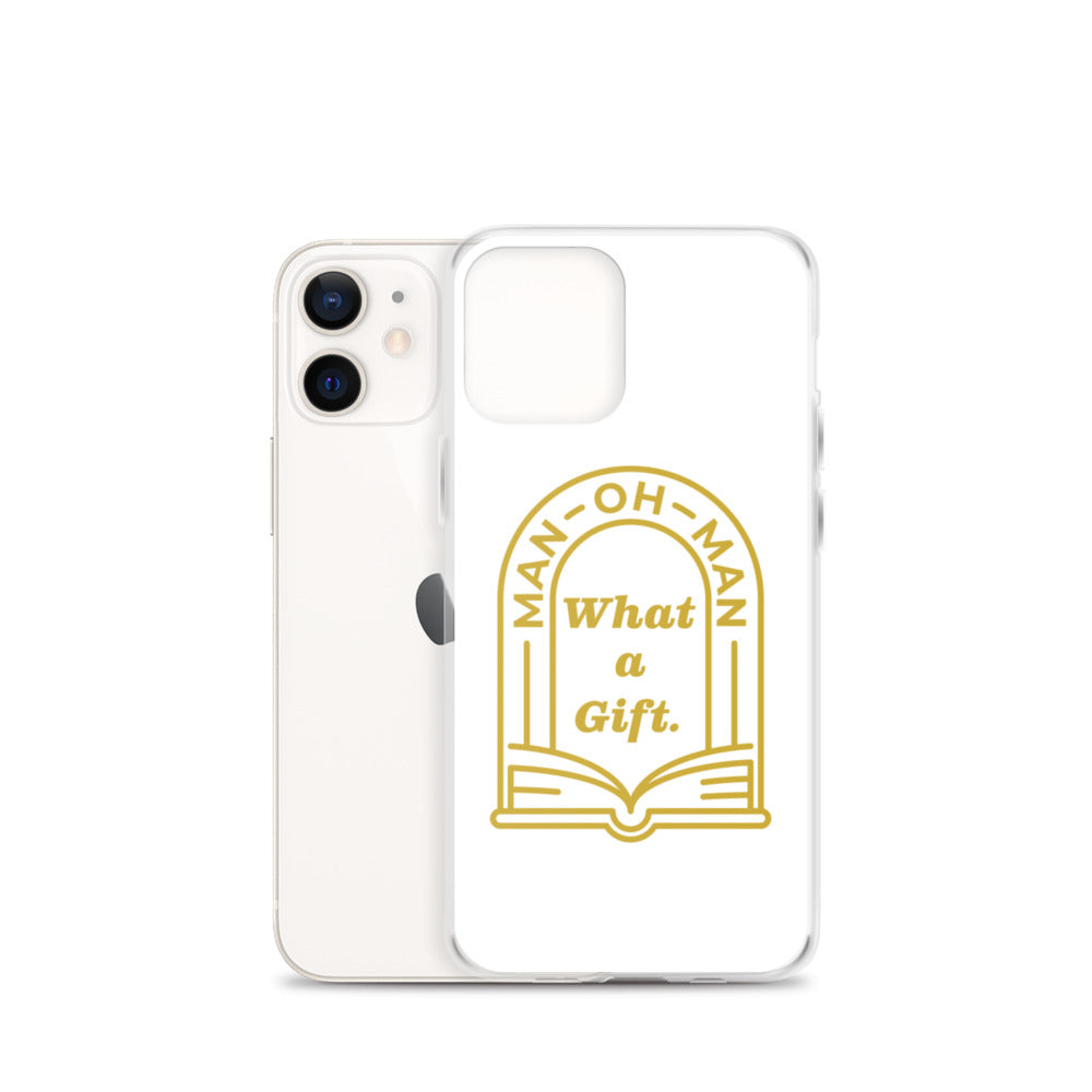 Man-oh-Man Bible in a Year iPhone Case â_x0080__x0093_ White