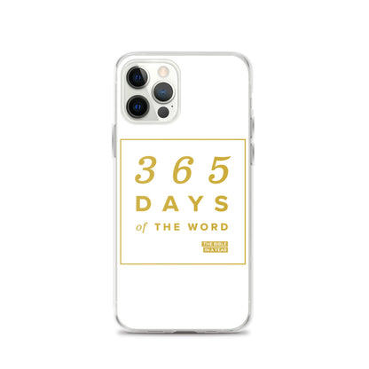 365 Days of the Word Bible in a Year iPhone Case - White