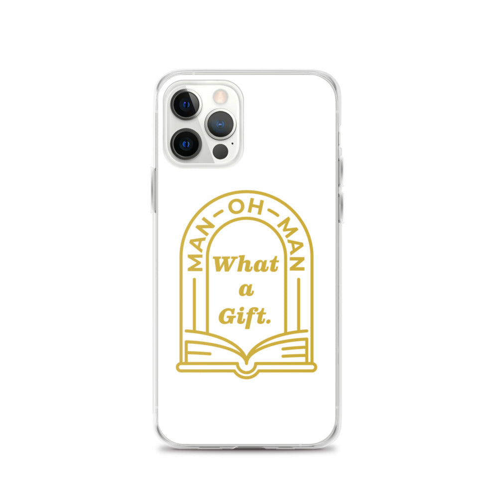 Man-oh-Man Bible in a Year iPhone Case â_x0080__x0093_ White