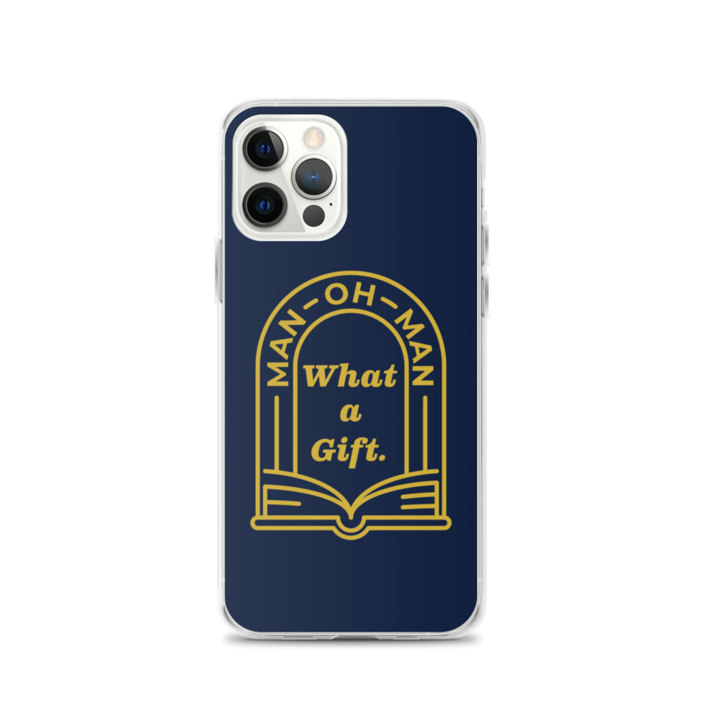 Man-oh-Man Bible in a Year iPhone Case â Navy