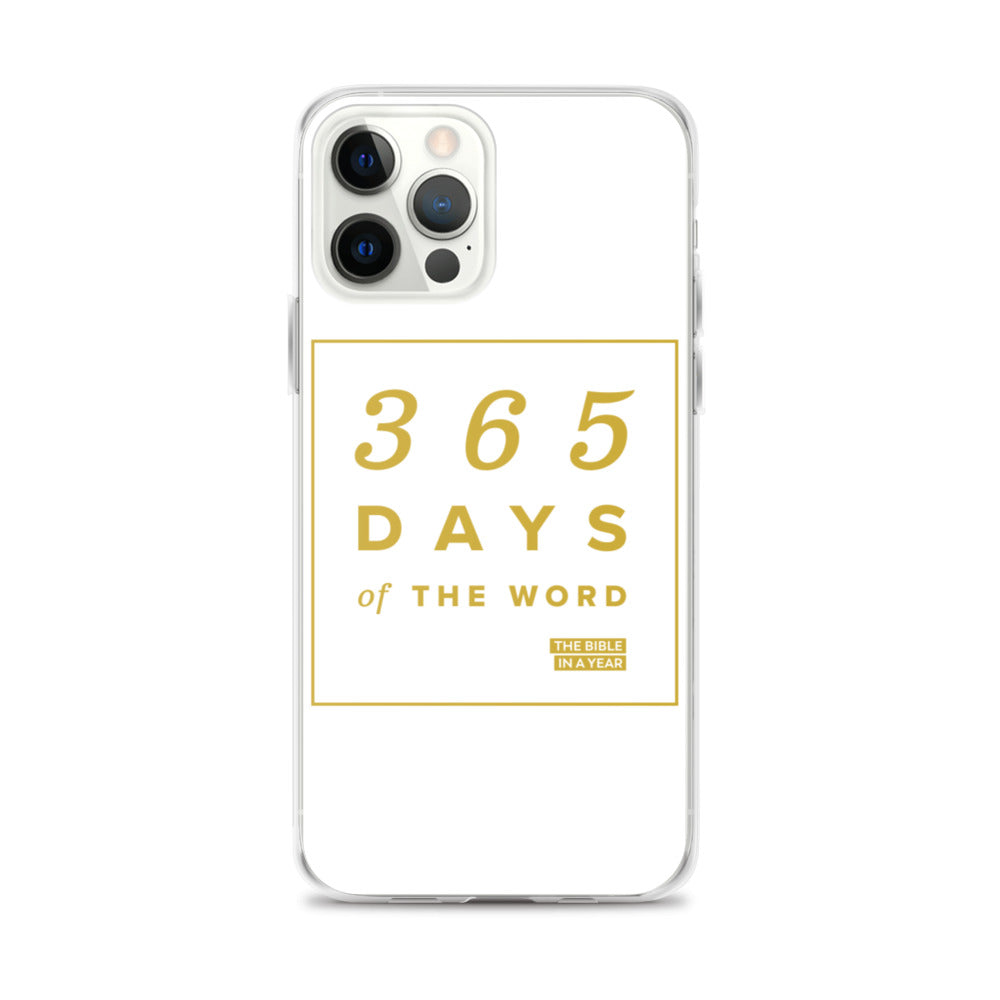 365 Days of the Word Bible in a Year iPhone Case â White