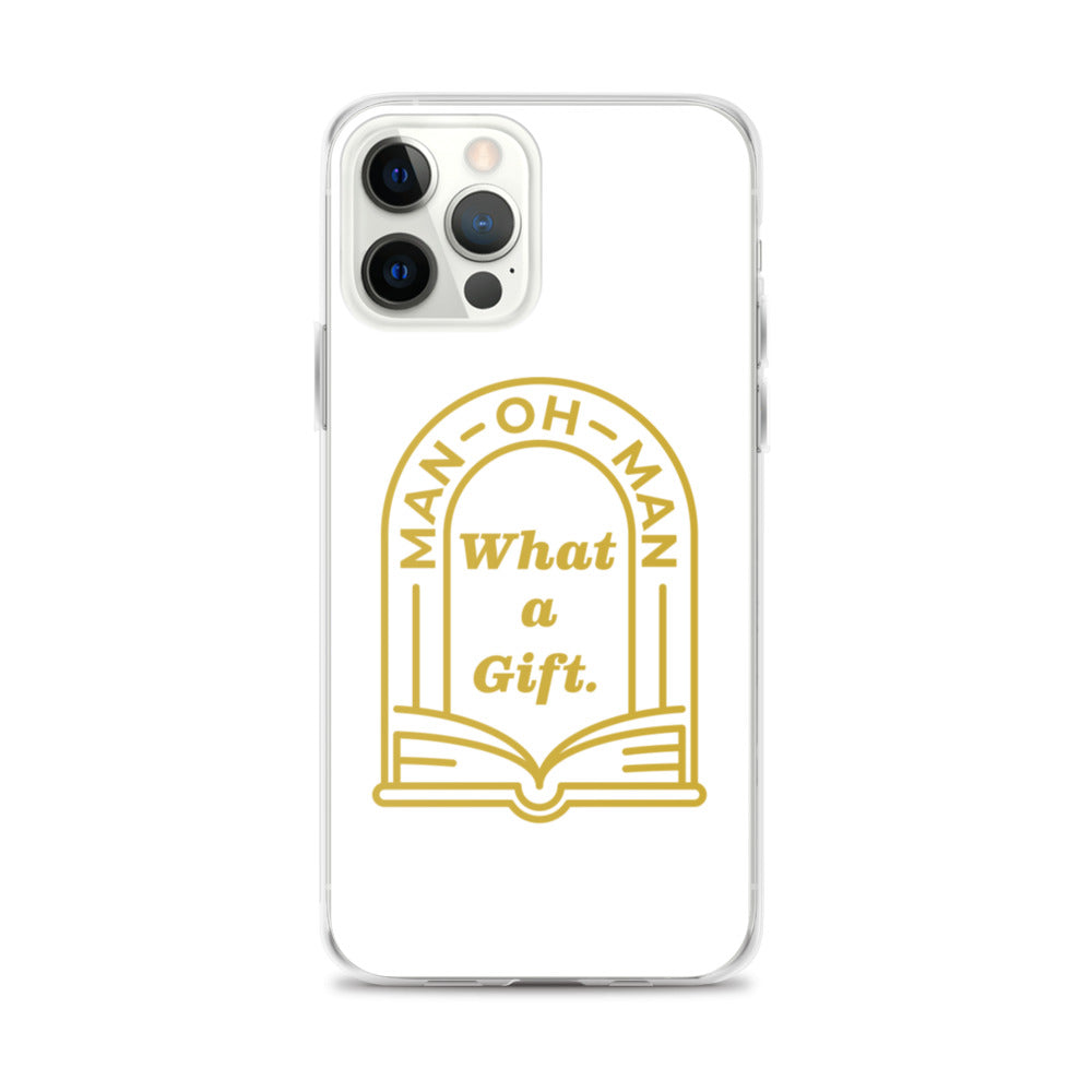 Man-oh-Man Bible in a Year iPhone Case â_x0080__x0093_ White