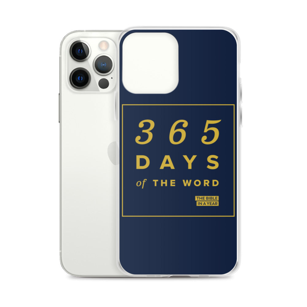 365 Days of the Word Bible in a Year iPhone Case â Navy