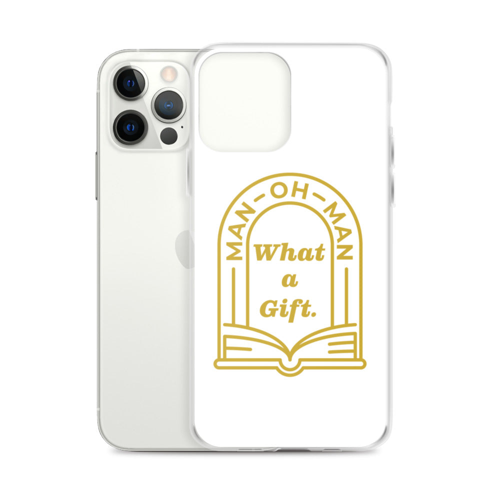 Man-oh-Man Bible in a Year iPhone Case â_x0080__x0093_ White