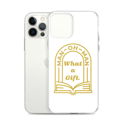 Man-oh-Man Bible in a Year iPhone Case - White