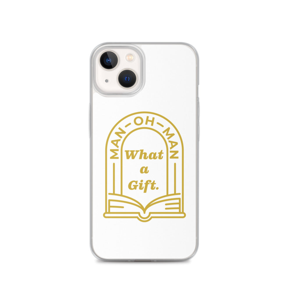 Man-oh-Man Bible in a Year iPhone Case â_x0080__x0093_ White