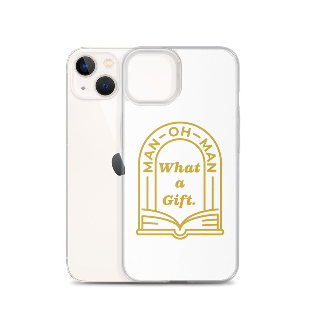 Man-oh-Man Bible in a Year iPhone Case â_x0080__x0093_ White