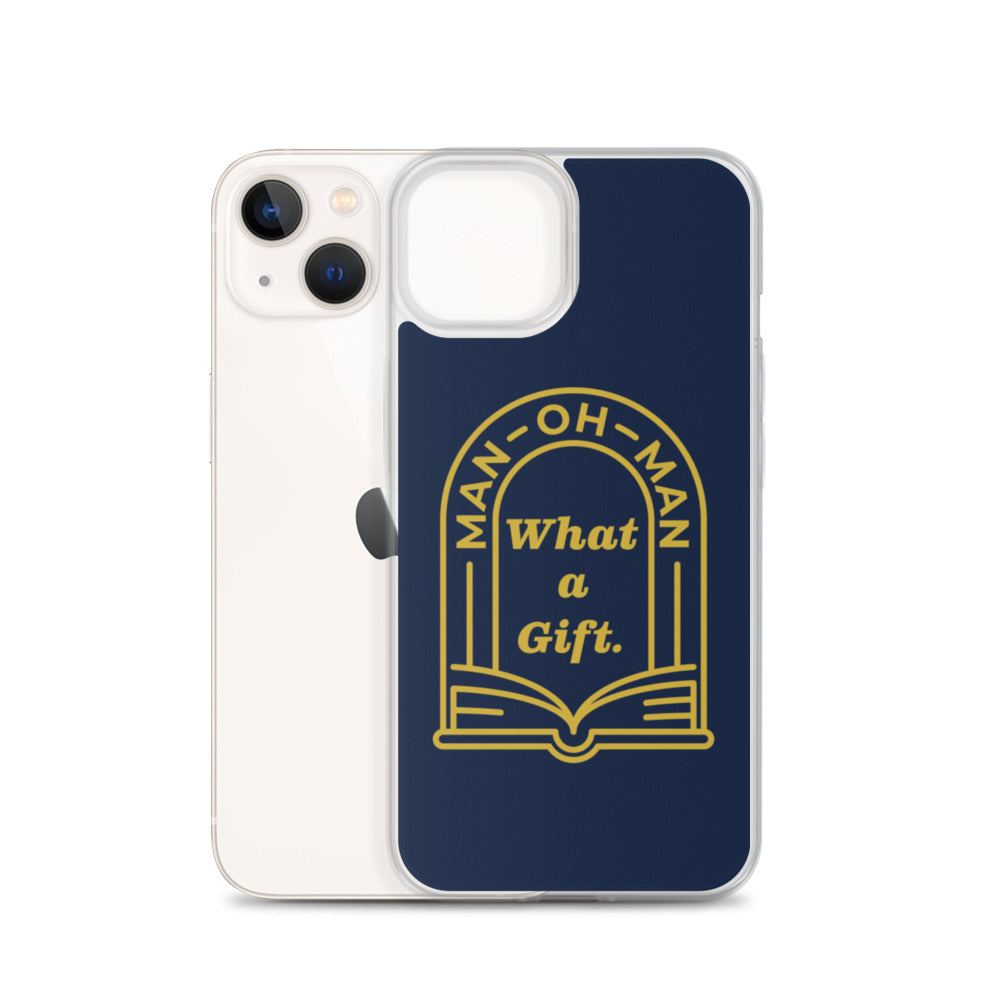 Man-oh-Man Bible in a Year iPhone Case â Navy