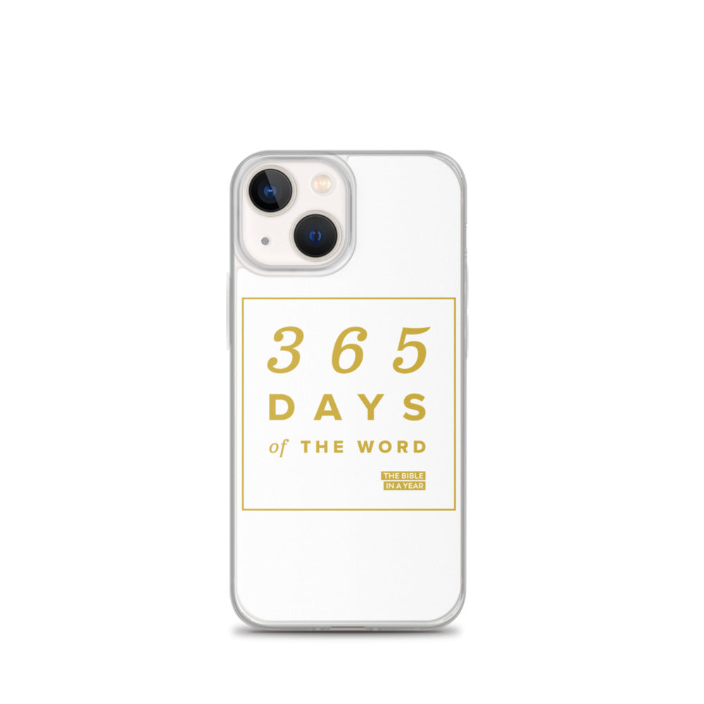 365 Days of the Word Bible in a Year iPhone Case â White