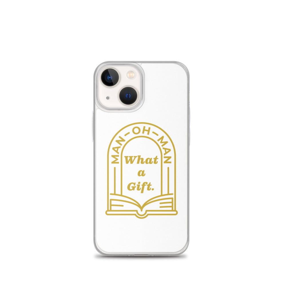 Man-oh-Man Bible in a Year iPhone Case â_x0080__x0093_ White