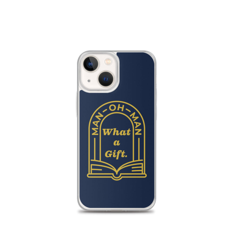 Man-oh-Man Bible in a Year iPhone Case â Navy