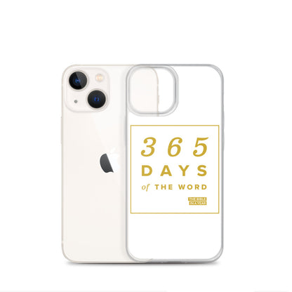 365 Days of the Word Bible in a Year iPhone Case - White