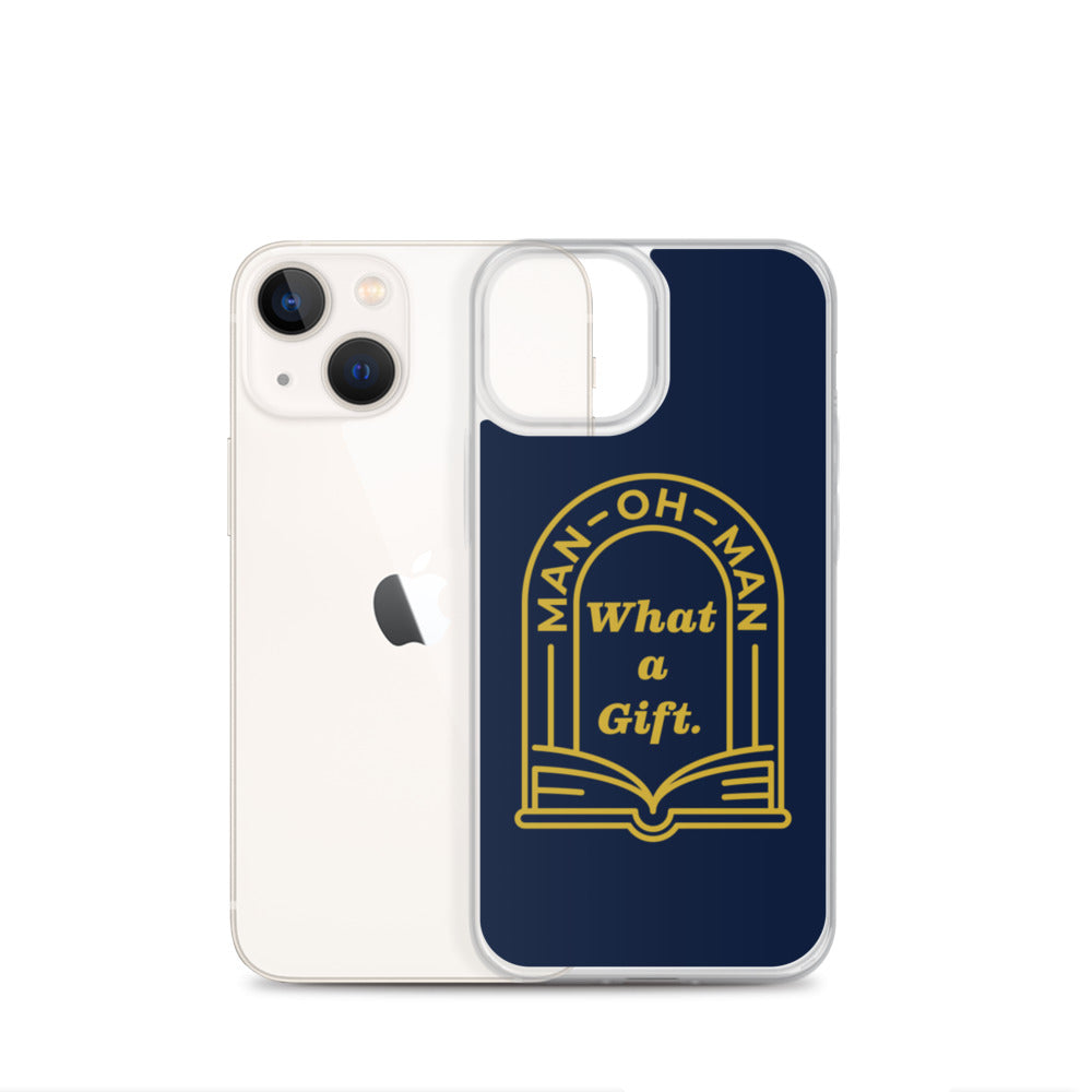 Man-oh-Man Bible in a Year iPhone Case â Navy