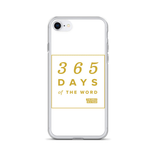 365 Days of the Word Bible in a Year iPhone Case â White