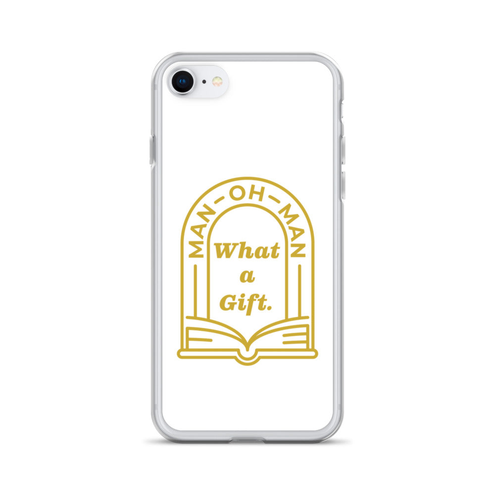 Man-oh-Man Bible in a Year iPhone Case â_x0080__x0093_ White