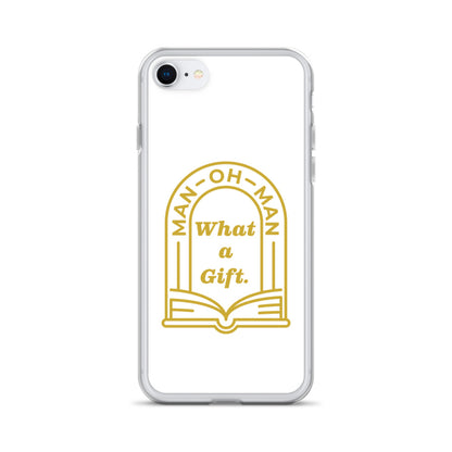 Man-oh-Man Bible in a Year iPhone Case - White