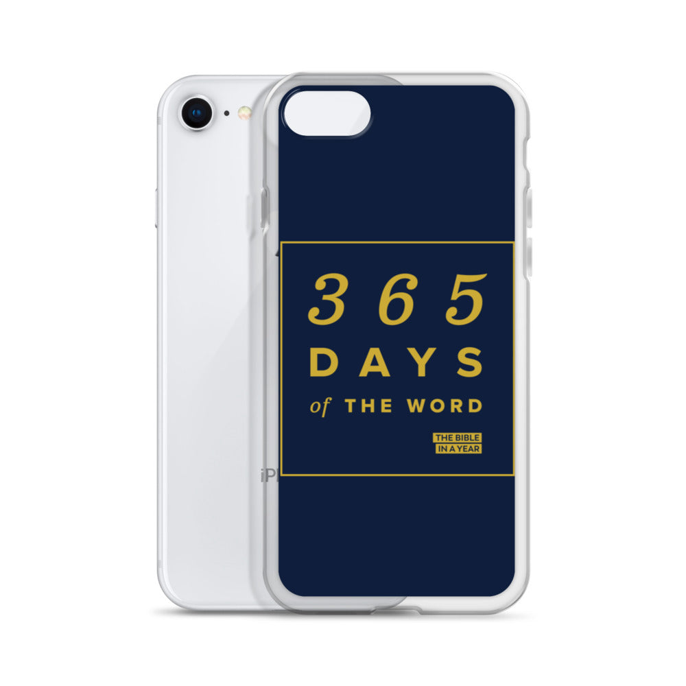 365 Days of the Word Bible in a Year iPhone Case â Navy