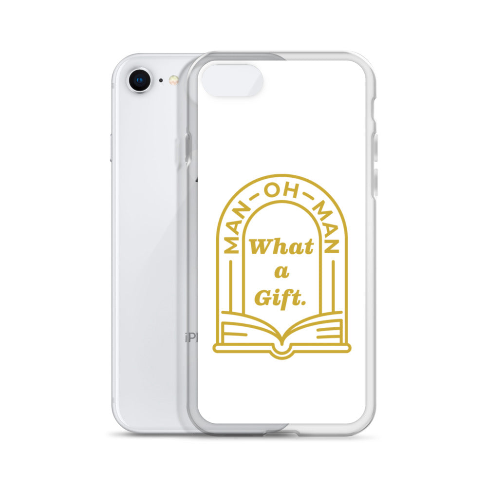 Man-oh-Man Bible in a Year iPhone Case - White