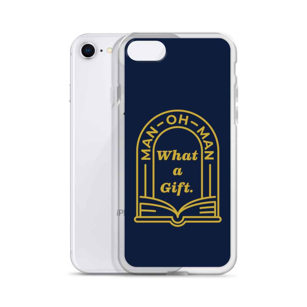 Man-oh-Man Bible in a Year iPhone Case â Navy