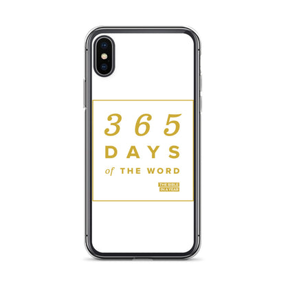 365 Days of the Word Bible in a Year iPhone Case - White