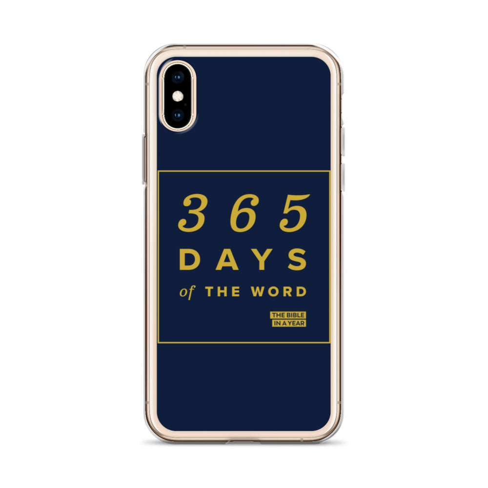 365 Days of the Word Bible in a Year iPhone Case â Navy