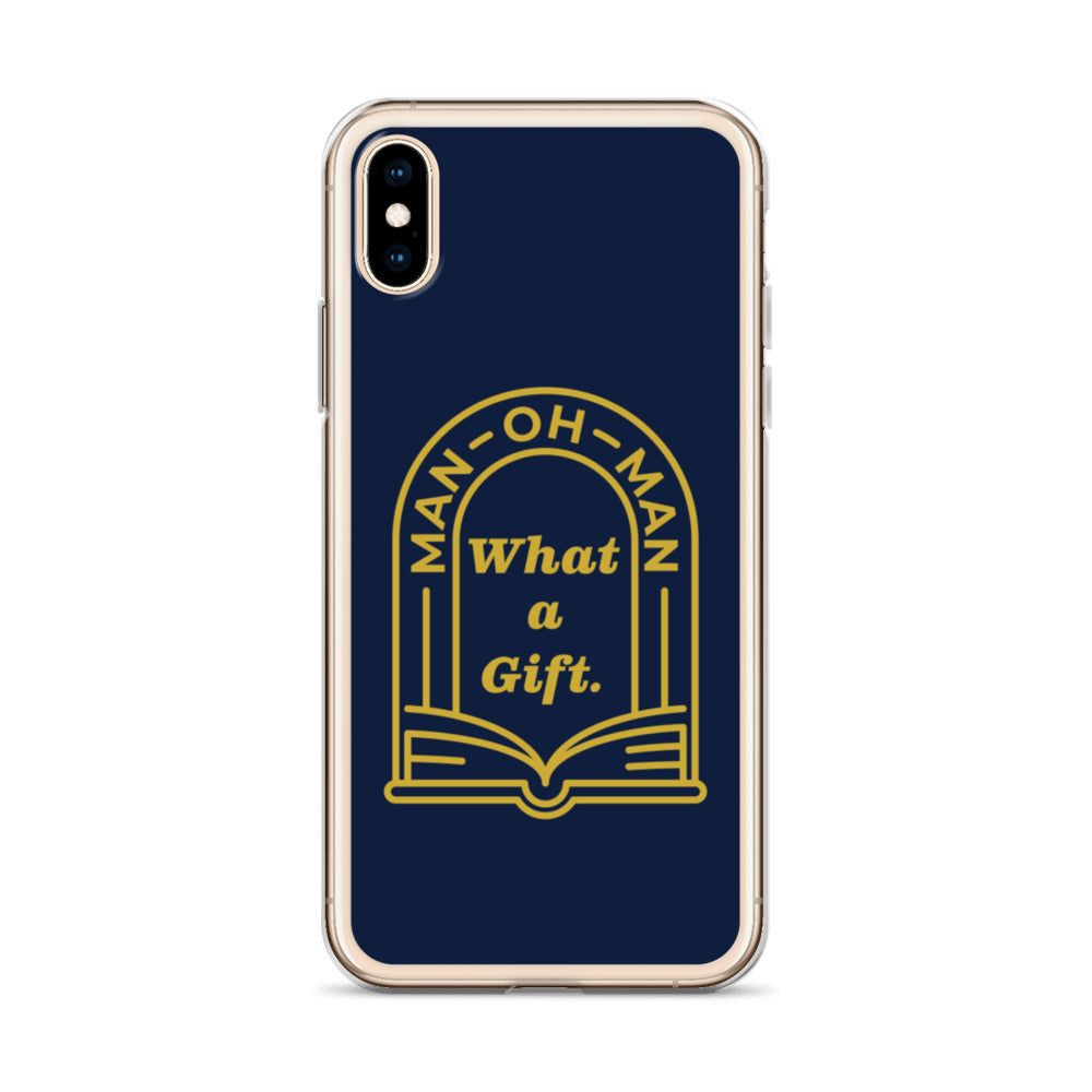 Man-oh-Man Bible in a Year iPhone Case â Navy